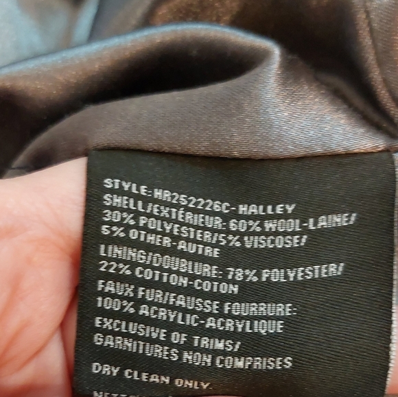 Vintage Hilary Radley wool blend coat size 6 - Picture 7 of 7